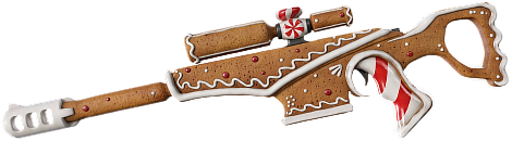 Gingerbread sniper rifle